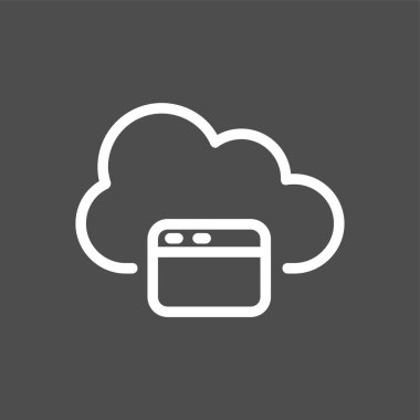 Browser icon, vector illustration simple design