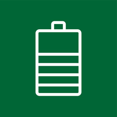 Battery icon, vector illustration simple design