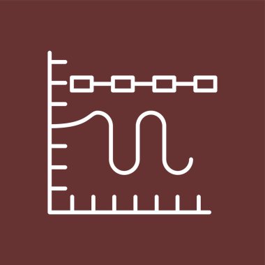 Çoklu Trend Çizelgesi simgesi, vektör illüstrasyonu basit tasarım