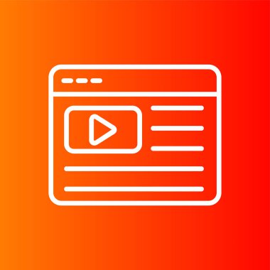 Browser icon, vector illustration simple design