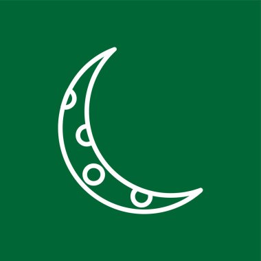 Ay simgesi, vektör illüstrasyonu basit tasarım