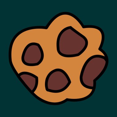 asteroid simgesi, vektör illüstrasyonu basit tasarım