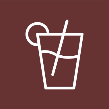 meyve suyu simgesi, vektör illüstrasyonu basit tasarım