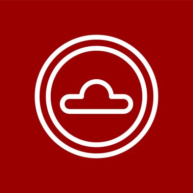 Kambur simgesi, vektör illüstrasyonu basit tasarım