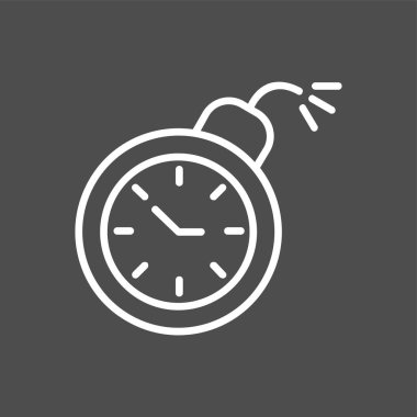 son teslim tarihi simgesi, vektör illüstrasyonu basit tasarım