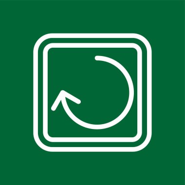 Simgeyi yeniden yükle, vektör illüstrasyonu basit tasarım