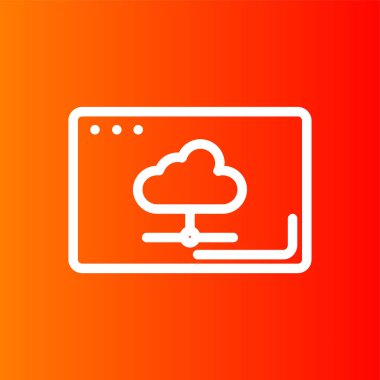 Cloud icon, vector illustration simple design