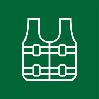 can yeleği simgesi, vektör illüstrasyonu basit tasarım