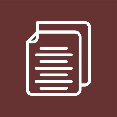 Sayfa simgesi, vektör illüstrasyonu basit tasarım