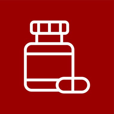 tıp simgesi, vektör illüstrasyonu basit tasarım