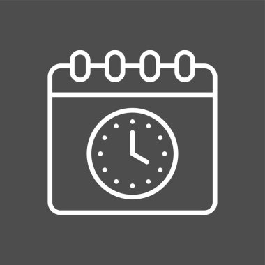 Takvim simgesi, vektör illüstrasyonu basit tasarım