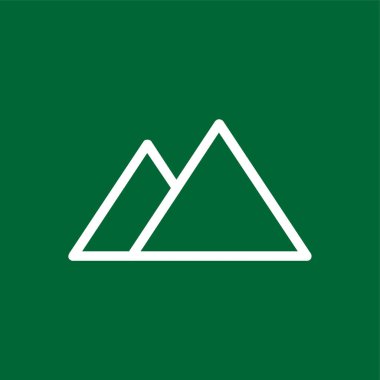 Arazi simgesi, vektör illüstrasyonu basit tasarım