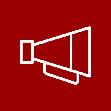 megafon simgesi, vektör illüstrasyonu basit tasarım