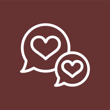 Sohbet simgesi, vektör illüstrasyonu basit tasarım