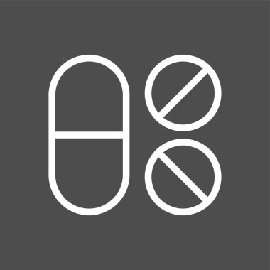 uyuşturucu simgesi, vektör illüstrasyonu basit tasarım