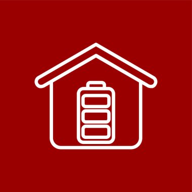 Battery icon, vector illustration simple design