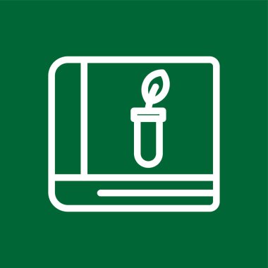 Biyoloji simgesi, vektör illüstrasyonu basit tasarım