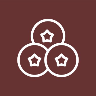 Yabanmersini simgesi, vektör illüstrasyonu basit tasarım