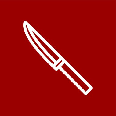 bıçak simgesi, vektör illüstrasyonu basit tasarım