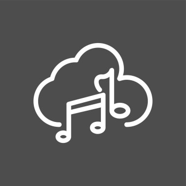 Cloud icon, vector illustration simple design