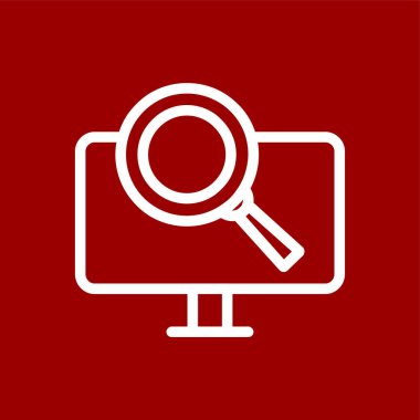 Search icon, vector illustration simple design