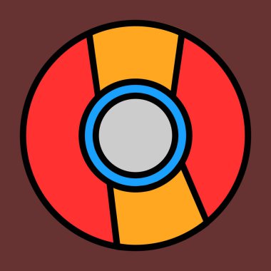 CD simgesi, vektör illüstrasyonu basit tasarım