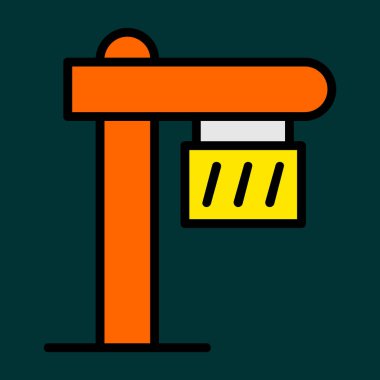 İmza panosu simgesi, vektör illüstrasyonu basit tasarım