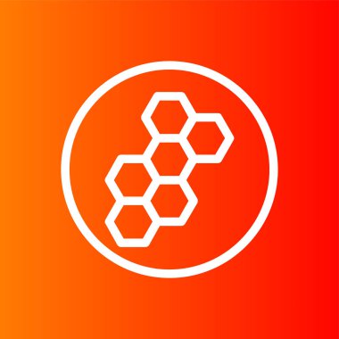 Kimya simgesi, vektör illüstrasyonu basit tasarım