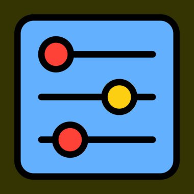 Kaydırma simgesi, vektör illüstrasyonu basit tasarım