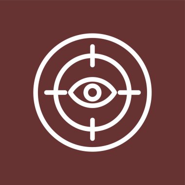 hedef simge, vektör illüstrasyonu basit tasarım