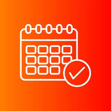 zamanlama simgesi, vektör illüstrasyonu basit tasarım