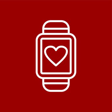 smartwatch simgesi, vektör illüstrasyonu basit tasarım