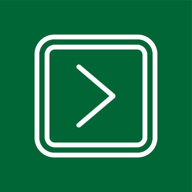 Sağ simge, vektör illüstrasyonu basit tasarım