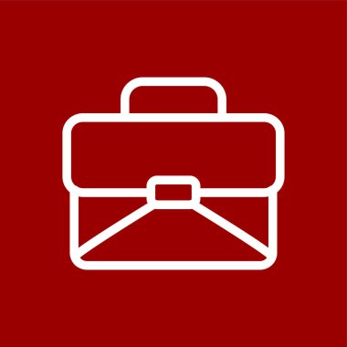 evrak çantası simgesi, vektör illüstrasyonu basit tasarım