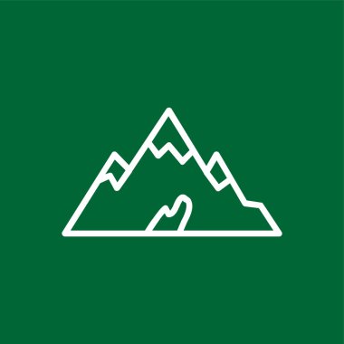 dağ simgesi, vektör illüstrasyonu basit tasarım