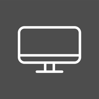 bilgisayar simgesi, vektör illüstrasyonu basit tasarım