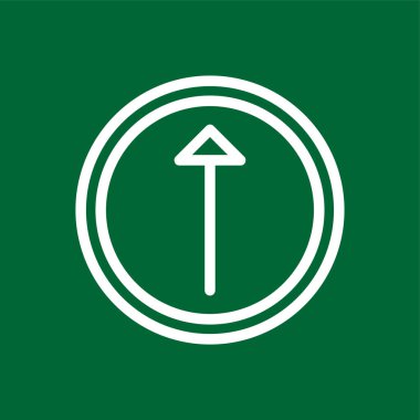 Yukarı simge, vektör illüstrasyonu basit tasarım