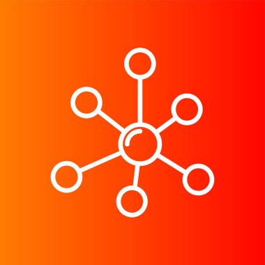 ağ simgesi, vektör illüstrasyonu basit tasarım