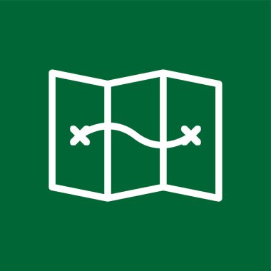 harita simgesi, vektör illüstrasyonu basit tasarım