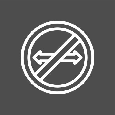 Dönüş simgesi yok, vektör illüstrasyonu basit tasarım