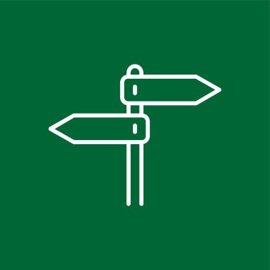 yön simgesi, vektör illüstrasyonu basit tasarım