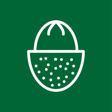 Lychee simgesi, vektör illüstrasyonu basit tasarım