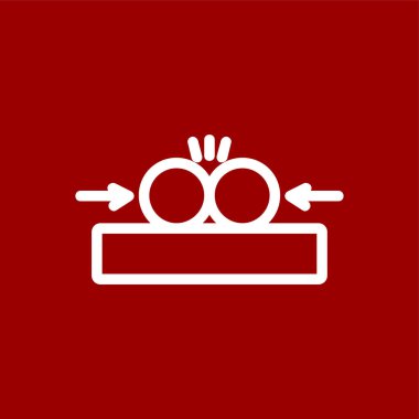 çarpışma simgesi, vektör illüstrasyonu basit tasarım