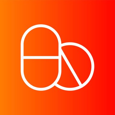 hap simgesi, vektör illüstrasyonu basit tasarım