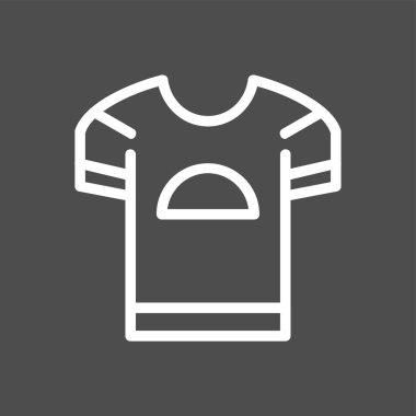 Tshirt simgesi, vektör illüstrasyonu basit tasarım