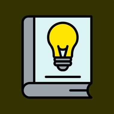 kitap simgesi, vektör illüstrasyonu basit tasarım