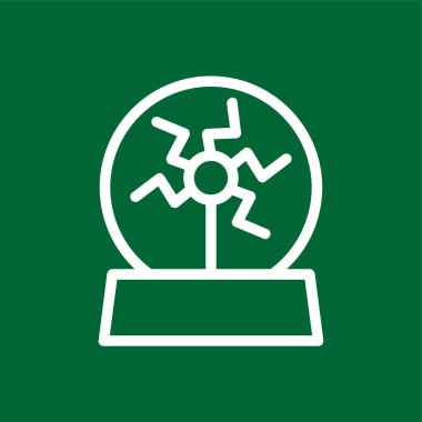 Plasma simgesi, vektör illüstrasyonu basit tasarım