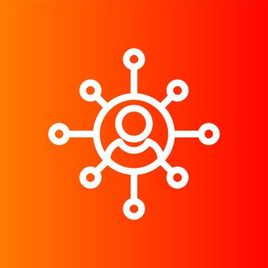 Bağlı Pazarlama simgesi, vektör illüstrasyonu basit tasarım