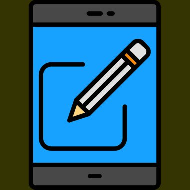 Simge düzenleme, vektör illüstrasyonu basit tasarım