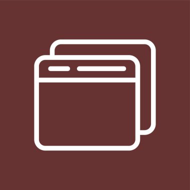 Sekme simgesi, vektör illüstrasyonu basit tasarım